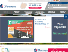 Tablet Screenshot of cci47.fr